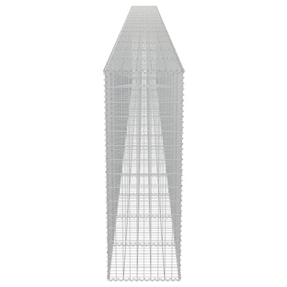 Gabion Wall with Covers Galvanised Steel 900x50x150 cm