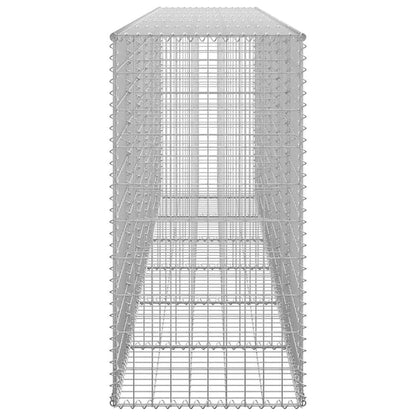Gabion Wall with Covers Galvanised Steel 300x50x100 cm