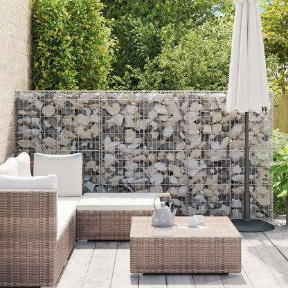 Gabion Wall with Covers Galvanised Steel 300x50x150 cm