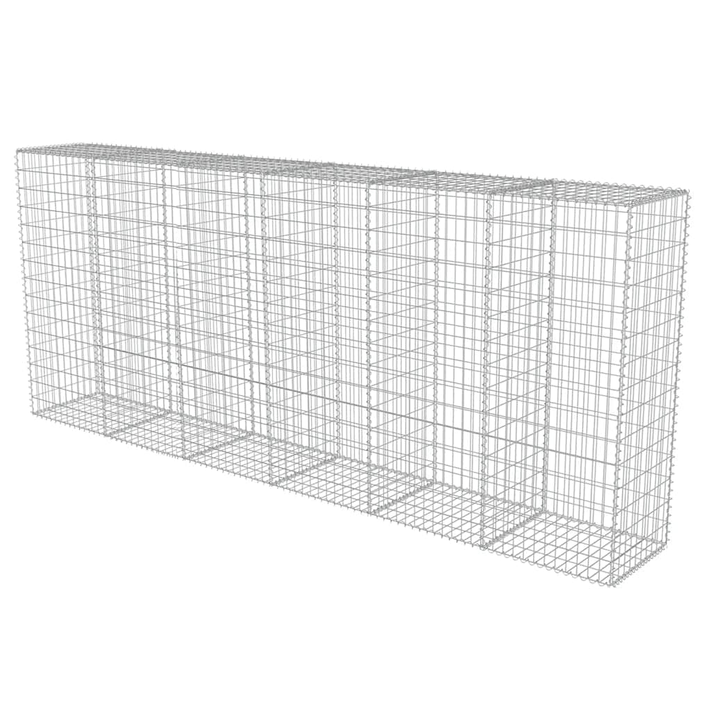 Gabion Wall with Covers Galvanised Steel 300x50x150 cm