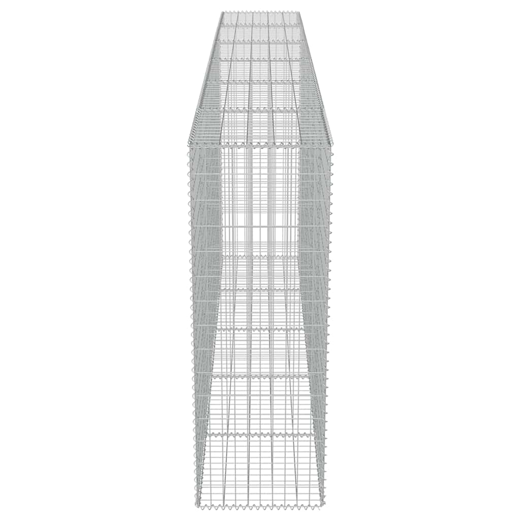 Gabion Wall with Covers Galvanised Steel 300x50x150 cm
