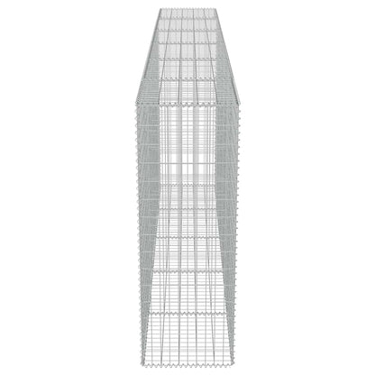 Gabion Wall with Covers Galvanised Steel 300x50x150 cm
