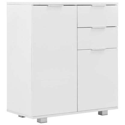 283715 vidaXL Sideboard High Gloss White 71x35x80 cm Engineered Wood
