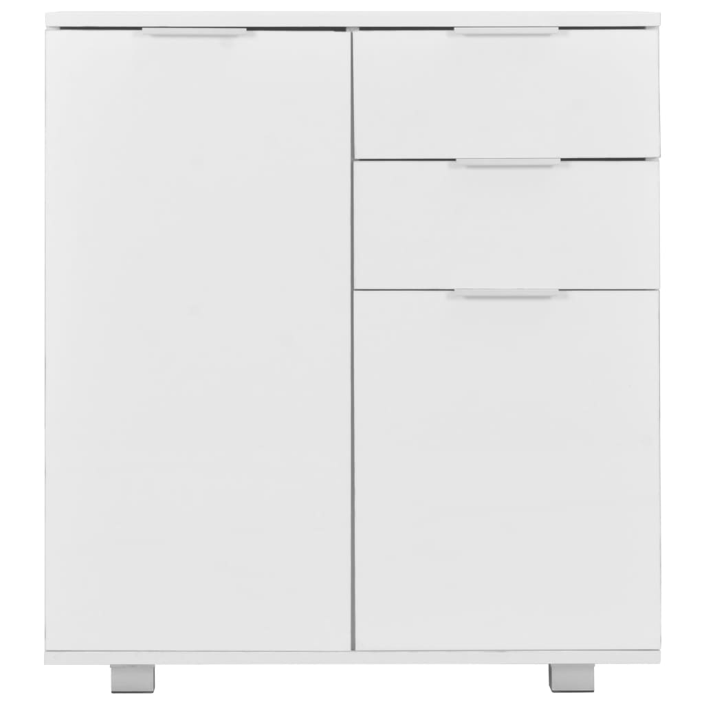 283715 vidaXL Sideboard High Gloss White 71x35x80 cm Engineered Wood