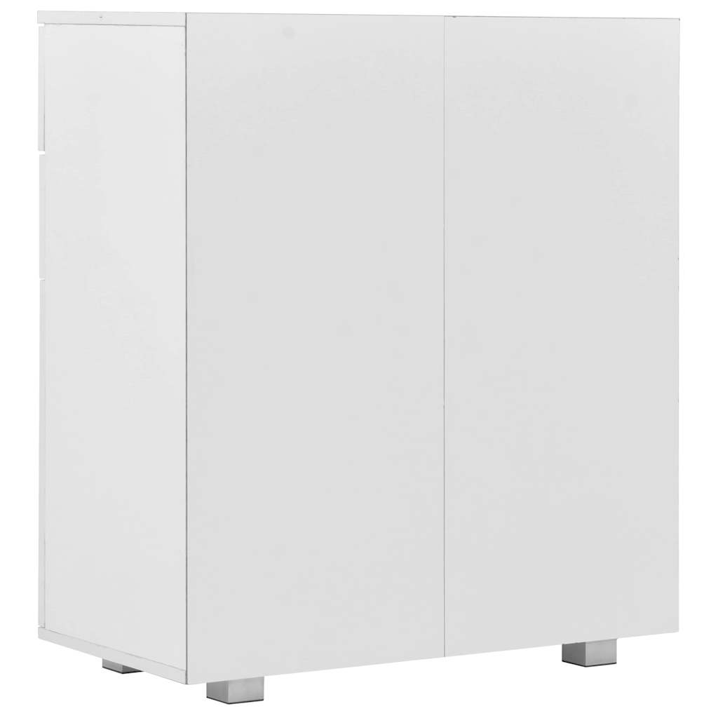 283715 vidaXL Sideboard High Gloss White 71x35x80 cm Engineered Wood