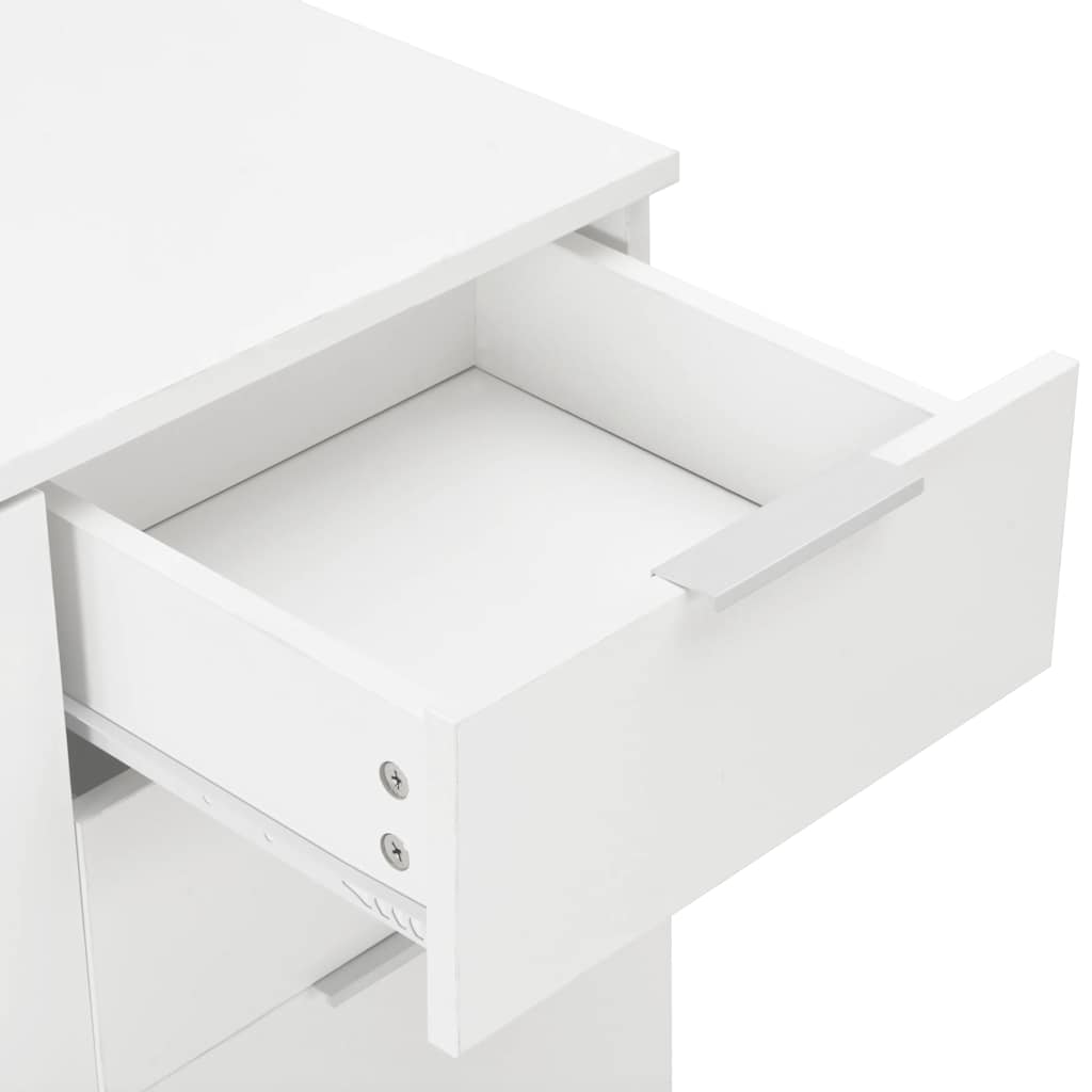 283715 vidaXL Sideboard High Gloss White 71x35x80 cm Engineered Wood