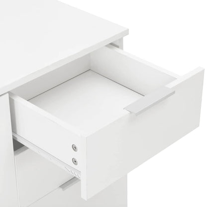 283715 vidaXL Sideboard High Gloss White 71x35x80 cm Engineered Wood