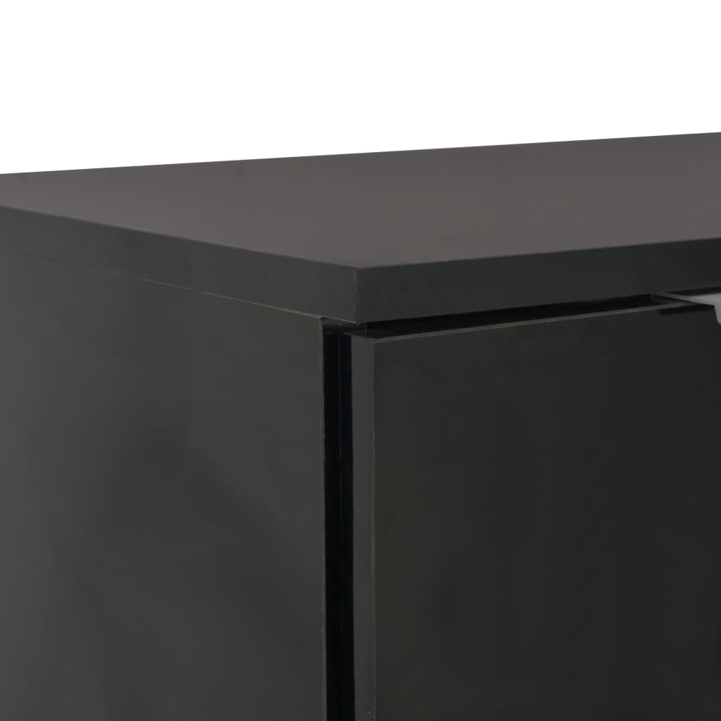 Sideboard | Black | Engineered Wood | 71 x 35 x 80 cm | Sideboard