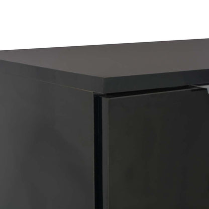 283716 vidaXL Sideboard High Gloss Black 71x35x80 cm Engineered Wood