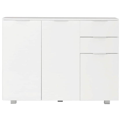 Sideboard High Gloss White 107x35x80,5 cm