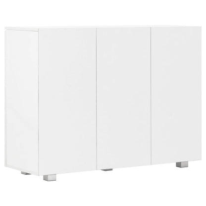 Sideboard High Gloss White 107x35x80.5 cm