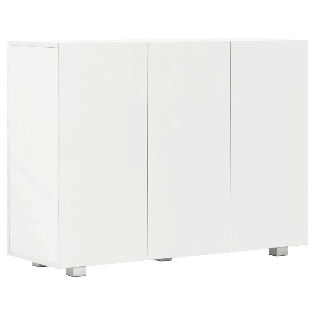 Sideboard High Gloss White 107x35x80,5 cm