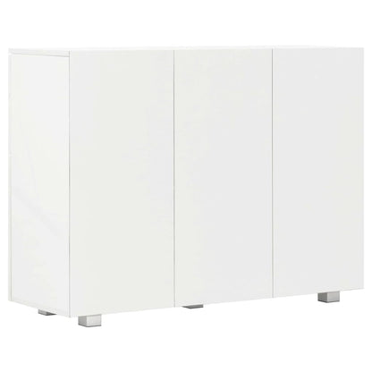 Sideboard High Gloss White 107x35x80,5 cm