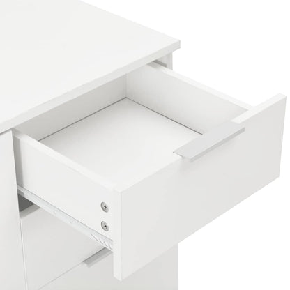 Sideboard High Gloss White 107x35x80,5 cm