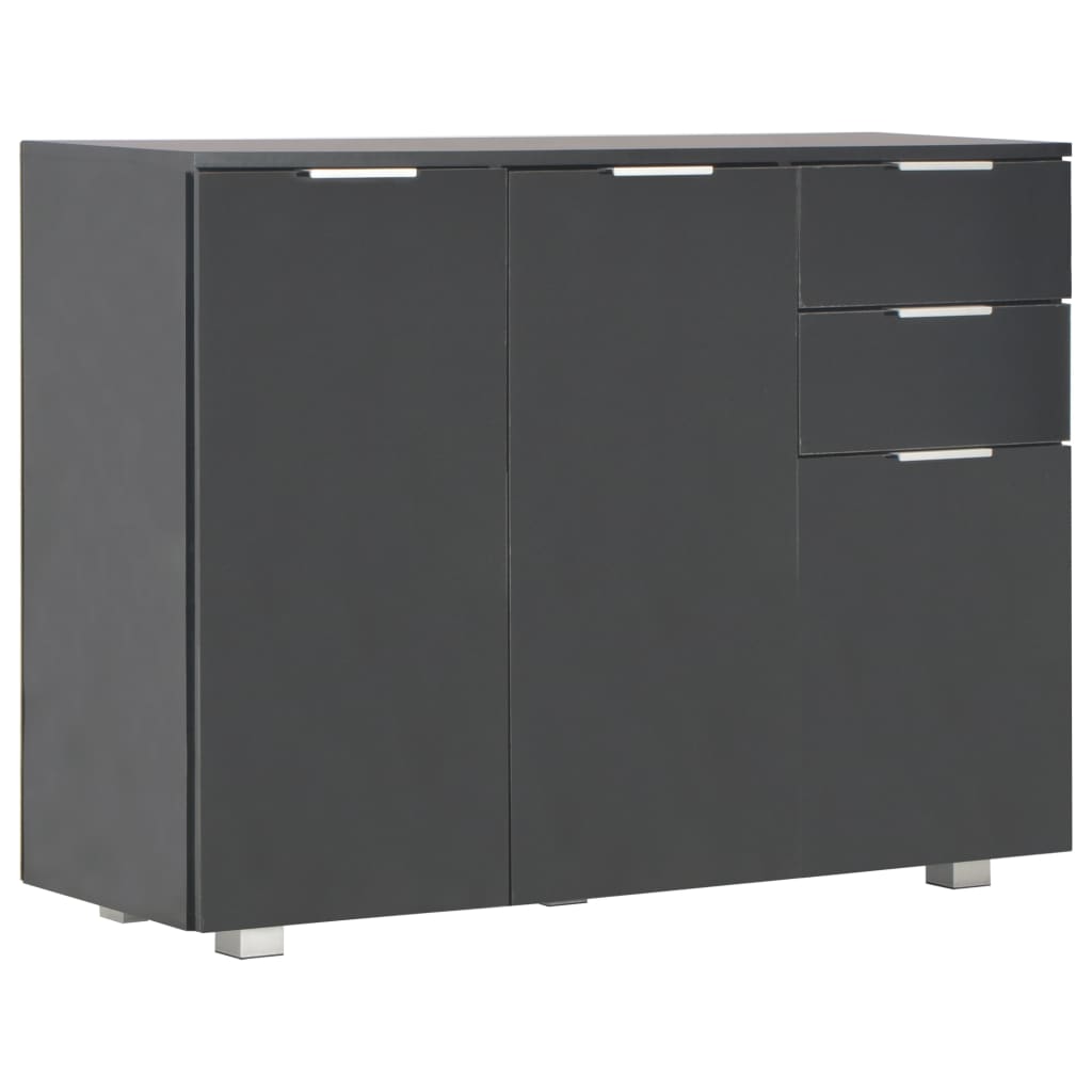 Sideboard | Black | Engineered wood | Medium | Sideboard | Rectangular