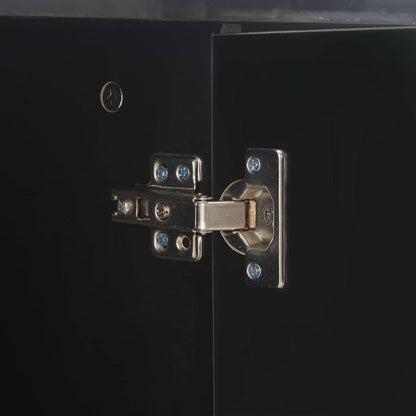 Sideboard High Gloss Black 107x35x80,5 cm