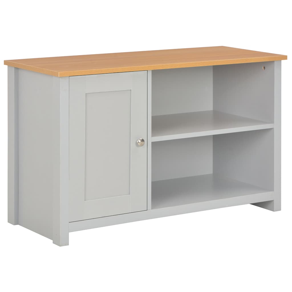 283739 vidaXL TV Cabinet Grey 95x39x58 cm