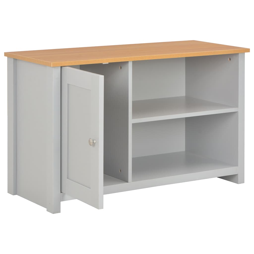 283739 vidaXL TV Cabinet Grey 95x39x58 cm