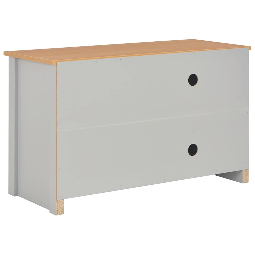 283739 vidaXL TV Cabinet Grey 95x39x58 cm