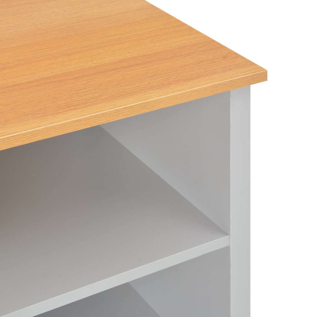 283739 vidaXL TV Cabinet Grey 95x39x58 cm