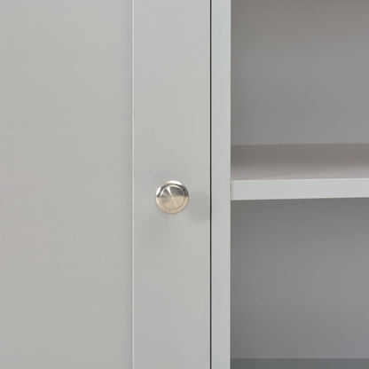 283739 vidaXL TV Cabinet Grey 95x39x58 cm