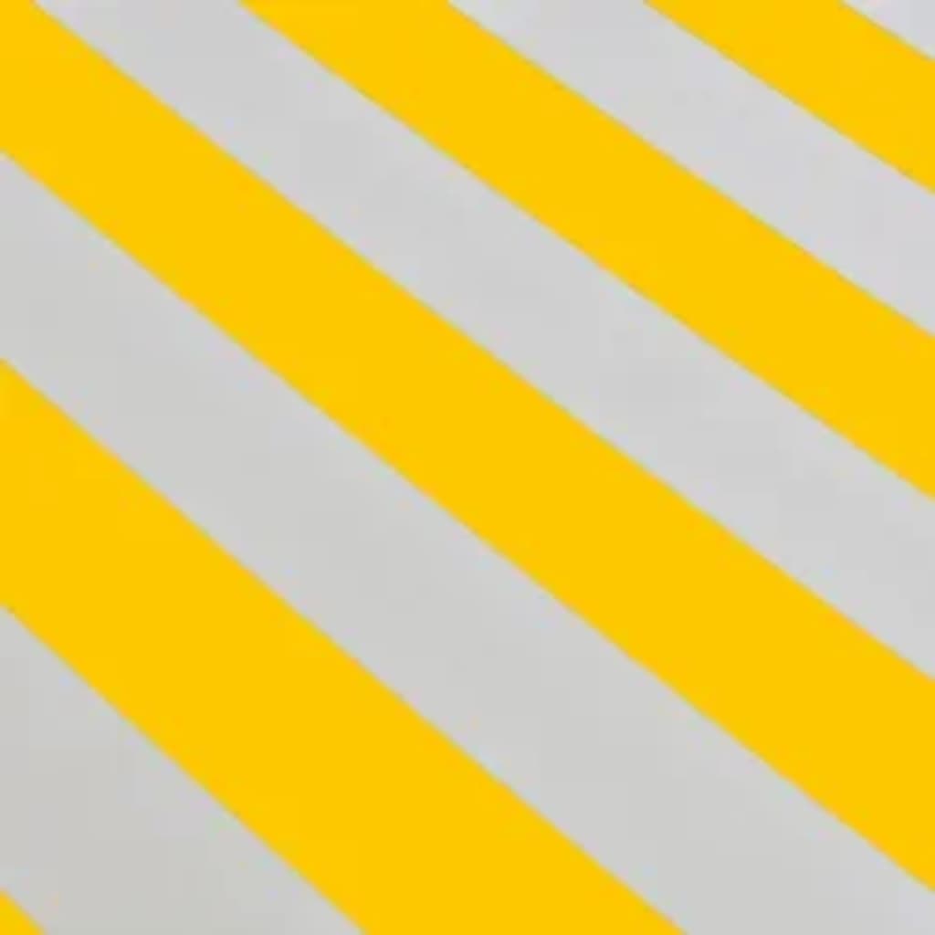276354 vidaXL Folding Awning Manual Operated 600 cm Yellow/White (143032+144062)