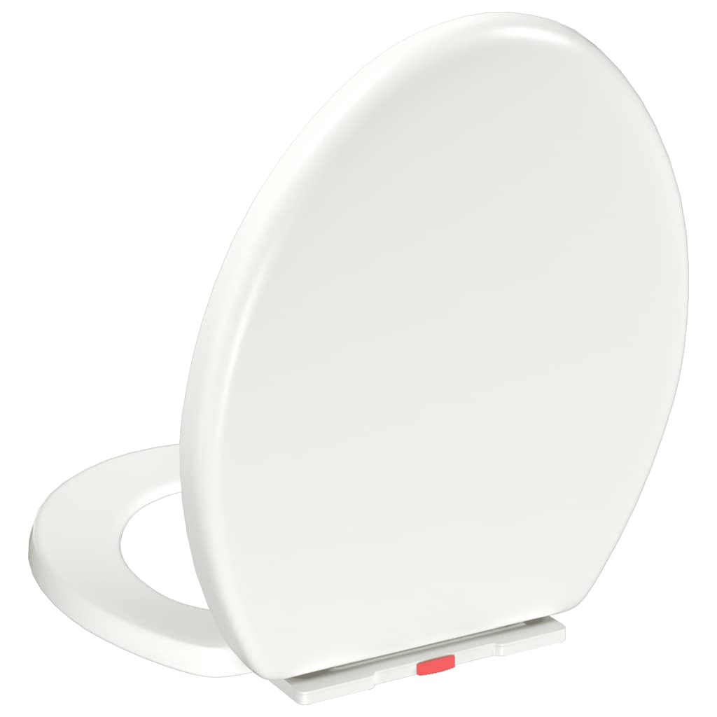 Soft-close Toilet Seat with Quick-release Design White