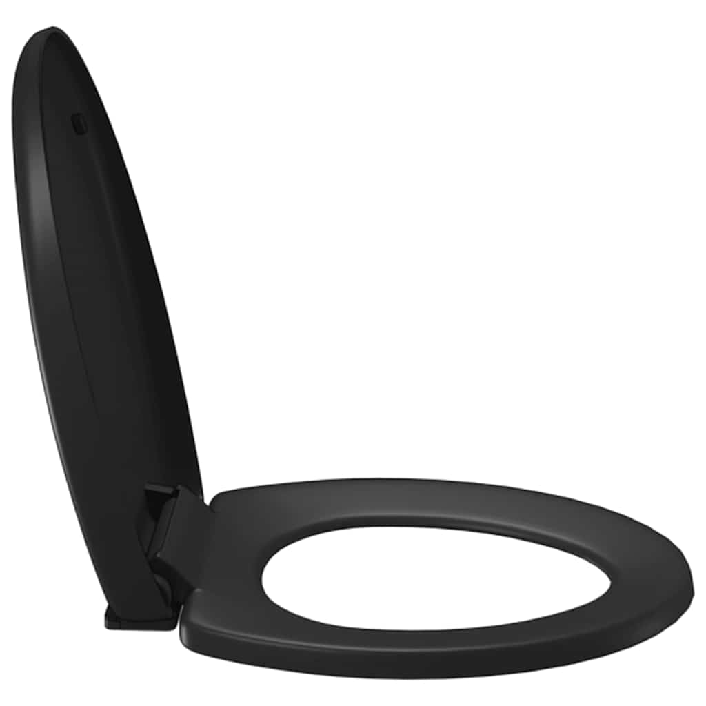 Soft-close Toilet Seat with Quick-release Design Black