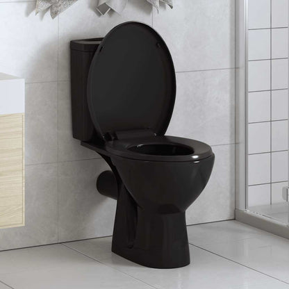 Soft-close Toilet Seat with Quick-release Design Black