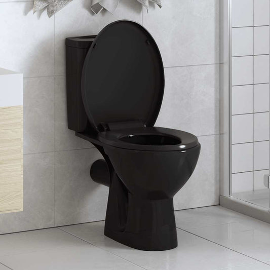 Soft-close Toilet Seat with Quick-release Design Black