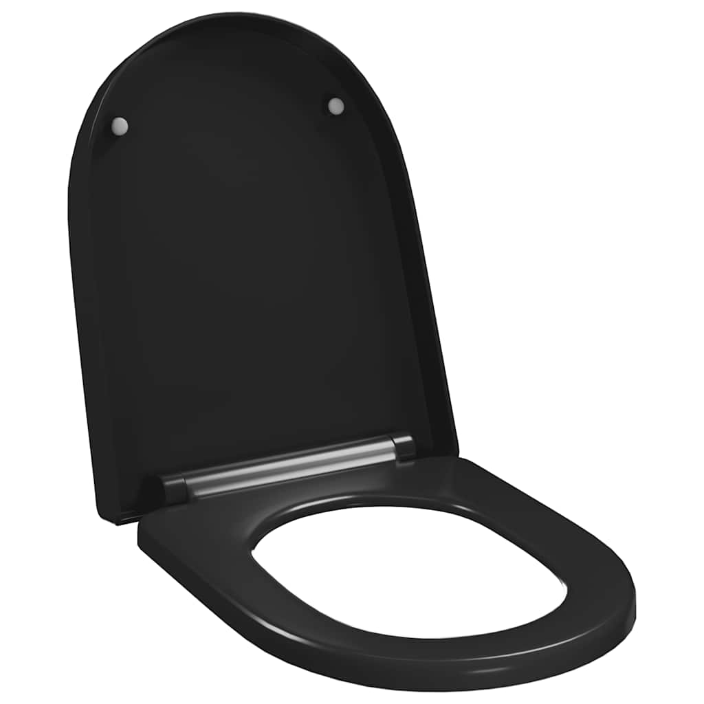 Soft-close Toilet Seat with Quick-release Design Black
