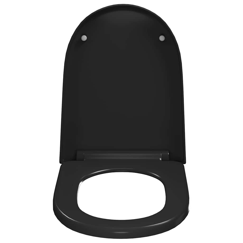 Soft-close Toilet Seat with Quick-release Design Black
