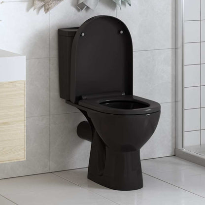 Soft-close Toilet Seat with Quick-release Design Black