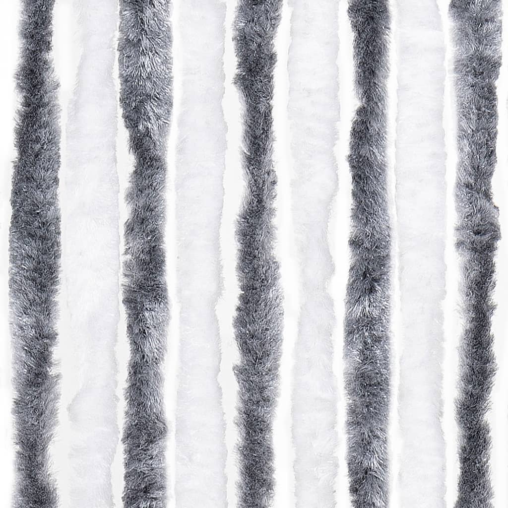 Insect Curtain Grey and White 56x185 cm Chenille