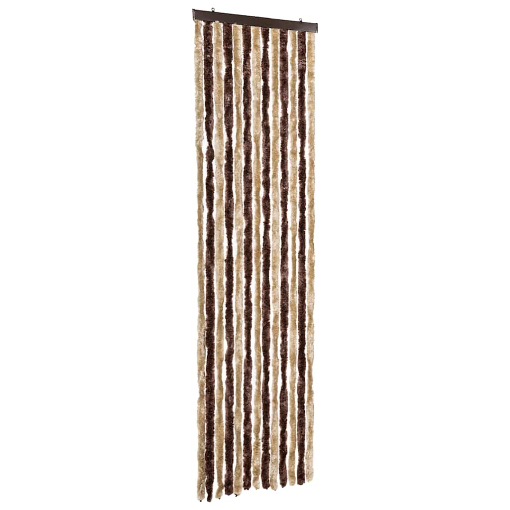 Insect Curtain Beige and Light Brown 56x185 cm Chenille