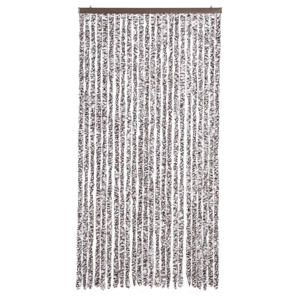 Insect Curtain Brown and Beige 100x220 cm Chenille