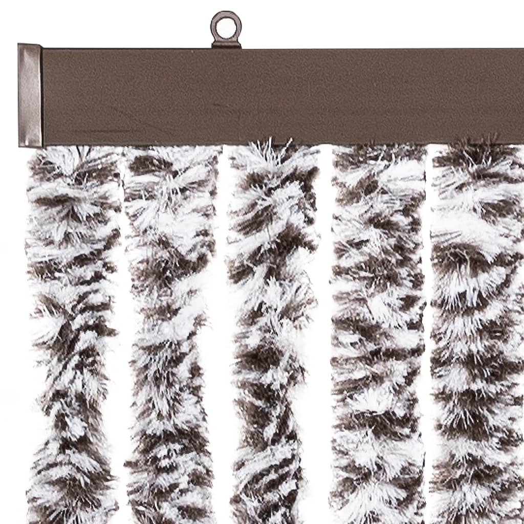 Insect Curtain Brown and Beige 100x220 cm Chenille