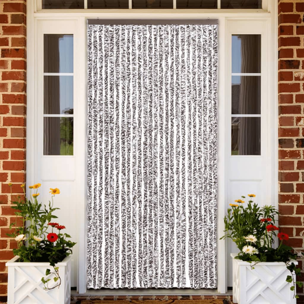 Insect Curtain Brown and Beige 100x220 cm Chenille