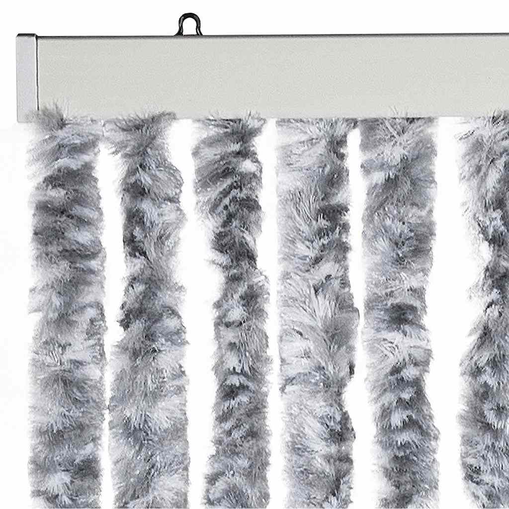 Insect Curtain White and Grey 56x185 cm Chenille
