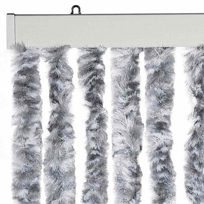Insect Curtain White and Grey 56x185 cm Chenille