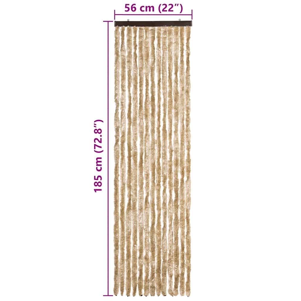 Insect Curtain Beige 56x185 cm Chenille