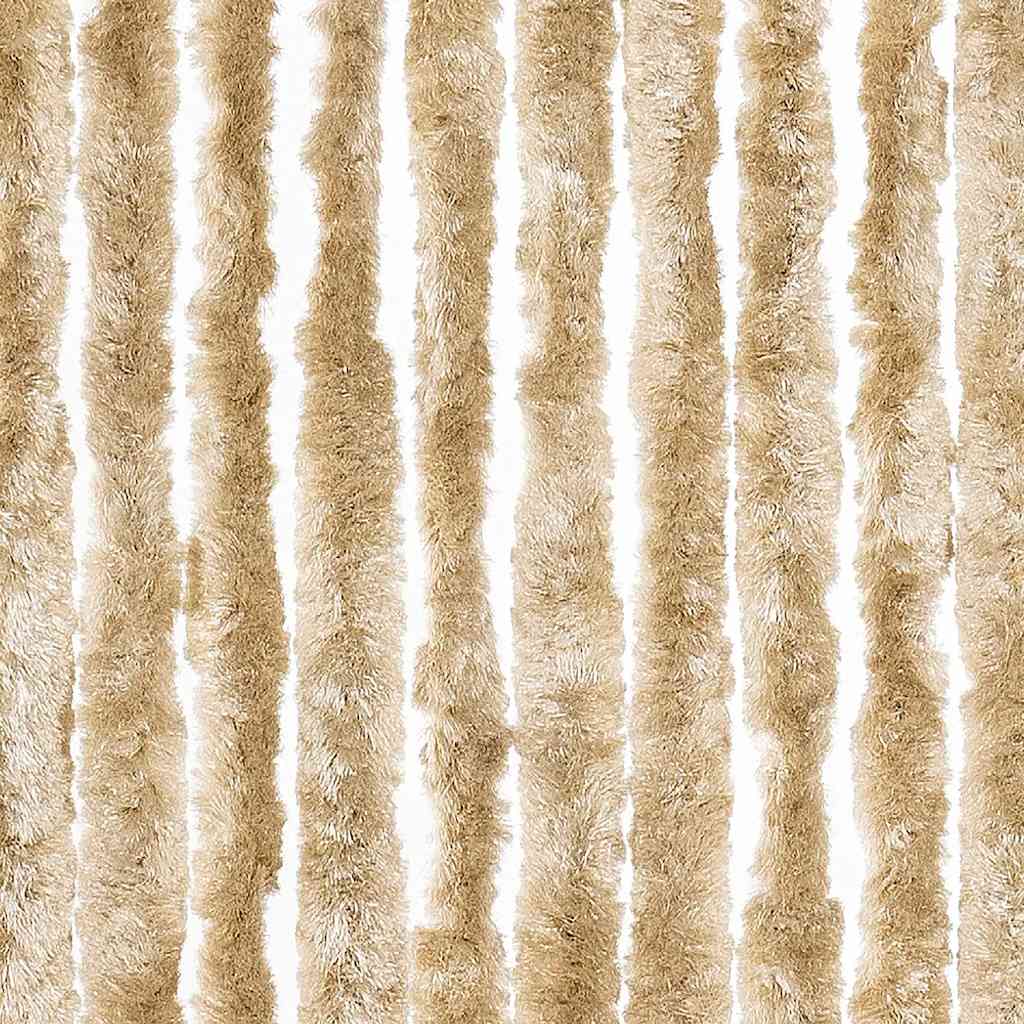 284283 vidaXL Insect Curtain Beige 90x220 cm Chenille