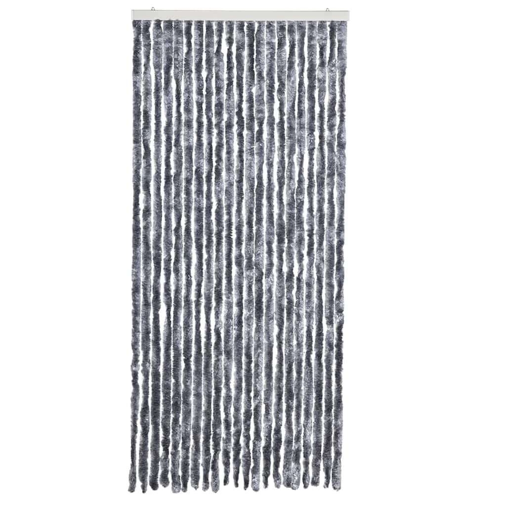 284286 vidaXL Insect Curtain Silver 90x220 cm Chenille