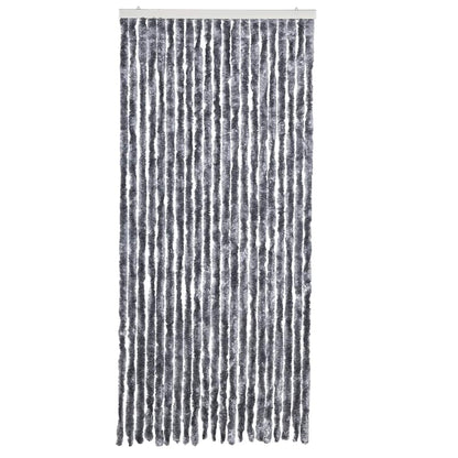 284286 vidaXL Insect Curtain Silver 90x220 cm Chenille