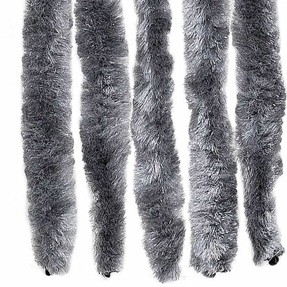 284286 vidaXL Insect Curtain Silver 90x220 cm Chenille