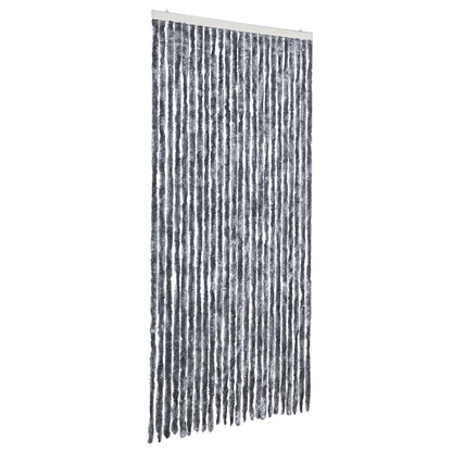 284287 vidaXL Insect Curtain Silver 100x220 cm Chenille
