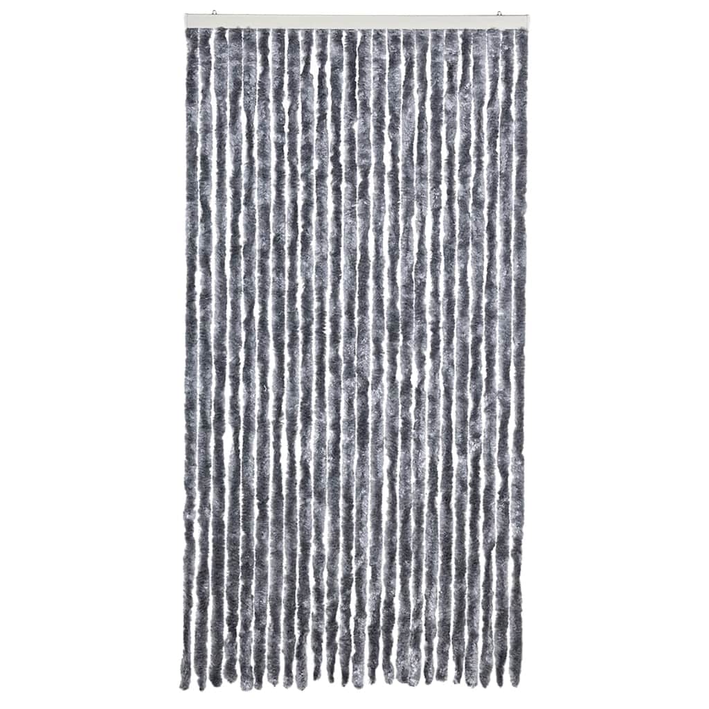 284287 vidaXL Insect Curtain Silver 100x220 cm Chenille