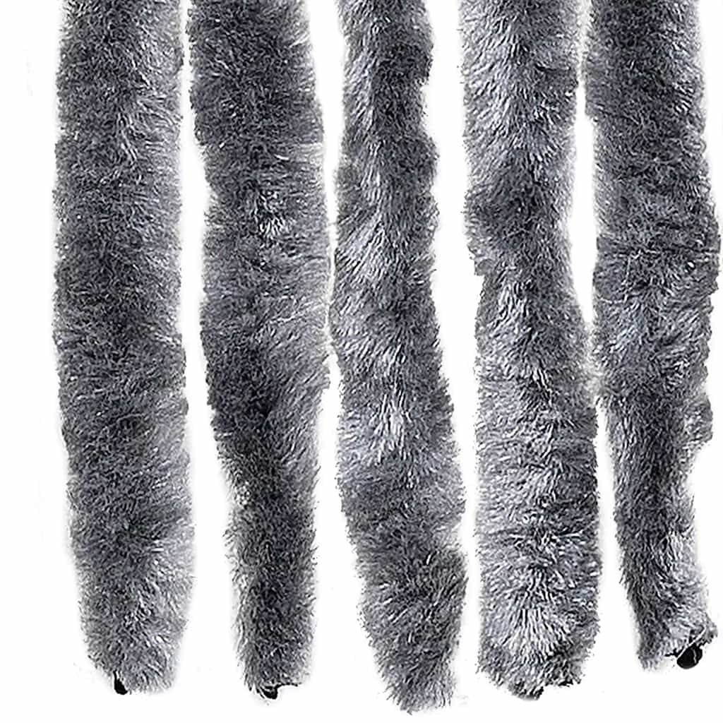 284287 vidaXL Insect Curtain Silver 100x220 cm Chenille