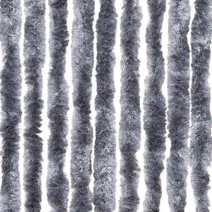 284287 vidaXL Insect Curtain Silver 100x220 cm Chenille