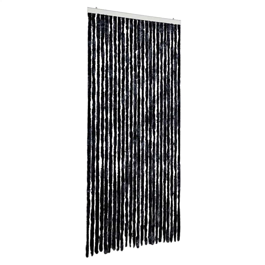 284290 vidaXL Insect Curtain Anthracite 100x220 cm Chenille